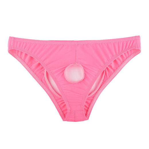 Private delivery sexy underwear men's thong men's underwear sexy fully transparent T-pants passion free to take off red