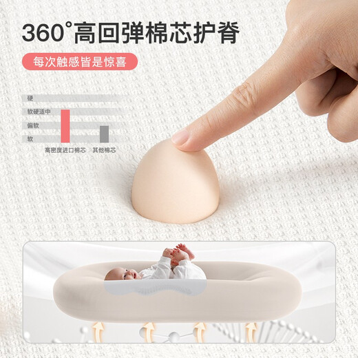 YEESOOM bed in bed baby, baby sleeping in bed in bed magic tool, newborn anti-shock jumping uterus bionic bed sleeps well, four seasons universal antibacterial soft bed in bed-mint green