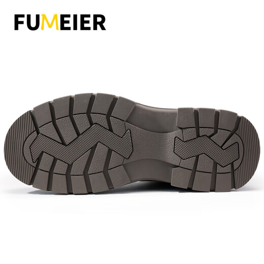 Fumeier Labour Protection Shoes Men's High Top Anti-Slip Anti-Wear-Resistant Steel Box Anti-Smash Anti-Puncture Light Work Safety Function Shoes F063 41