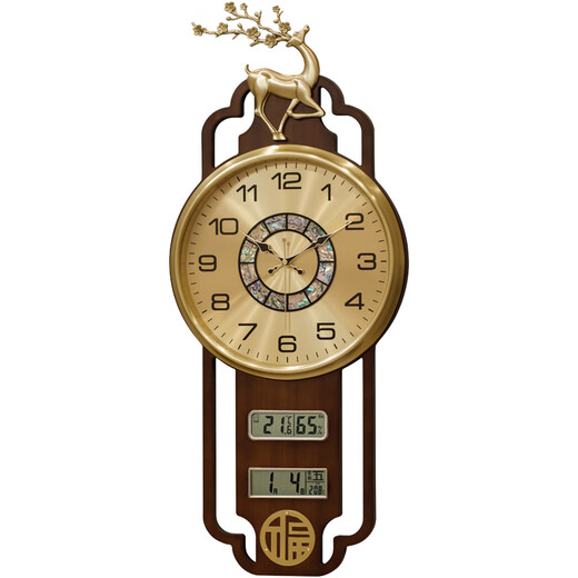 2025 Último japonés i Seiko Brass Brass Watch Reloj Sala de estar Hogar Fulu Copper Creative Wannian [Movimiento silencioso] LT-6189 Braso de pared de latón Otro