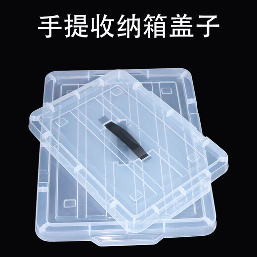 收纳箱盖子单卖加厚特大号收纳箱盖子手提箱带盖长方形透明盒塑 9202单独盖子