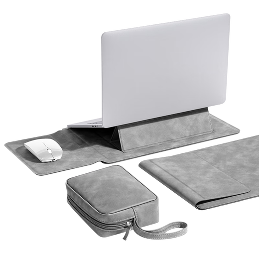 Jichuan Computer Bag Laptop Sleeve Bag 13.3-inch Protective Cover Apple MacBook Air 13.6 Laptop Bag Protective Shell Stand Storage Bag Set