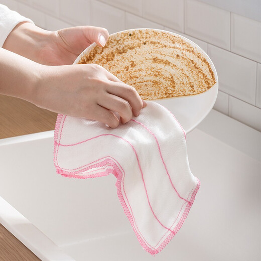 Camellia (CHAHUA) dishcloth, scouring pad, dishcloth, cleaning cloth, wiping cloth, decontamination cloth, 3 pieces, promotional pack 4543P