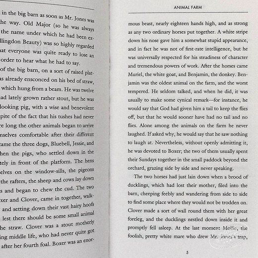 预售 动物农场庄园 英文原版Animal Farm George Orwell乔治奥威尔 经典文学名著