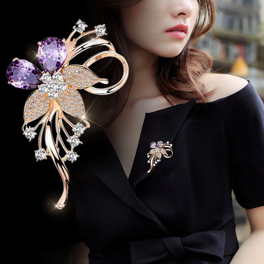 Wind Valley Bird Corsage Brooch 2024 New Fashion Accessories Feminine Luxurious Versatile Personality Exquisite Coat Pin 03