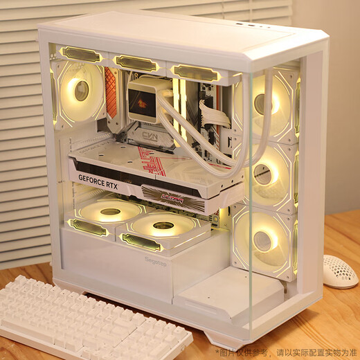 Colorful family bucket Ultra 7 265K/RTX5080 RTX5070Ti graphics card water-cooled desktop assembly computer host AI design rendering game live broadcast DIY complete machine with three丨U7 265K丨RTX5080 16G