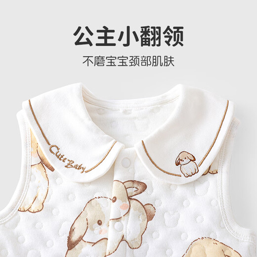 Youqi baby vest spring and autumn style pure cotton type A baby vest autumn and winter quilted warm and stylish cute Palace Tutu 73