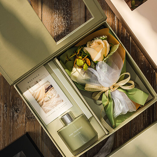 IMVE Eternal Flower Aromatherapy Gift Box Christmas Birthday Gift Practical Annual Party Souvenir for Girlfriends to Employees and Customers