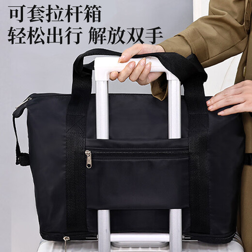 Bolsa de viaje de Lehuo Cancelar bolso de carro de mano gran capacidad sosteniendo la bolsa de lona plegable