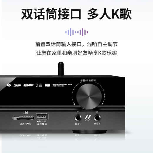先科（SAST）G-100 功放机 家庭影院5.1声道AV功放机 高保真无线蓝牙家用卡拉ok功放