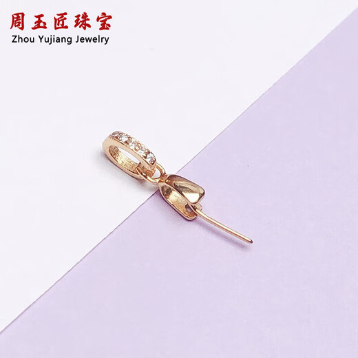 18k gold plated pendant buckle head Buddha jade jade joint melon seed connecting buckle lanyard necklace pin buckle gold color