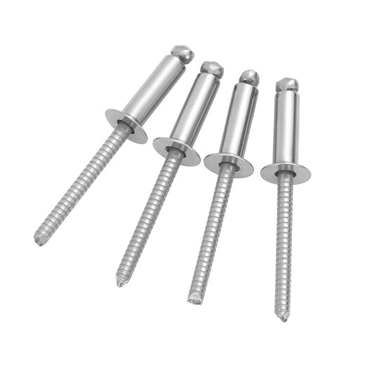 Jinggong (JINGGONG) HZ all stainless steel countersunk head blind rivet 304/316 flat head rivet open rivet GB12617.4 5*10 (20 pieces)