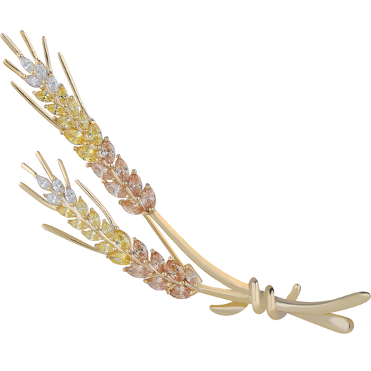 Eternelle French eternal original design internet celebrity jewelry brooch for women niche design collar pin clothing brooch brooch bright gold