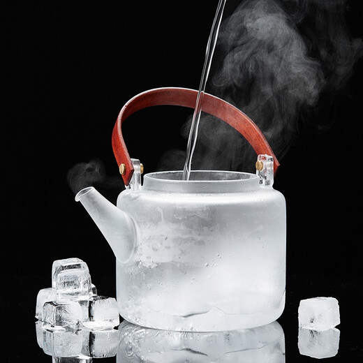 Mesni glass tea brewing pot, spray tea steaming pot, steaming and boiling one-piece teapot, kung fu tea set, steaming and boiling one-piece pot