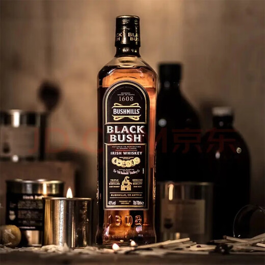 布什米尔（Bushmills）百世醇 黑标爱尔兰威士忌 700ML 洋酒 雪莉桶【旧金山烈酒金奖】 黑标700ml