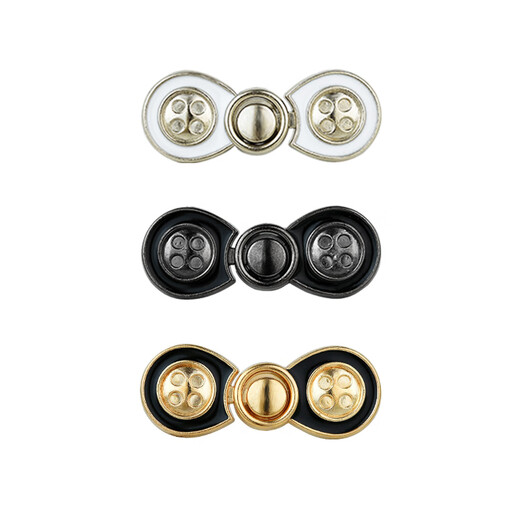 Zuoou jeans waist tightening artifact women's metal adjustment buckle waist button waist seam-free invisible fixed buckle gun black waist button