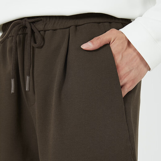 MARKLESS Men's Casual Pants 2025 Spring New Loose and Easy-to-Fare Draped Pants Anti-Pilled Conical Pants CLB4867M Clay 32