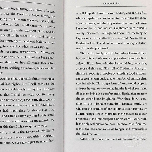 预售 动物农场庄园 英文原版Animal Farm George Orwell乔治奥威尔 经典文学名著