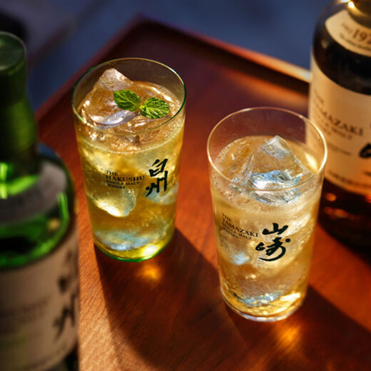 Pengbo Furui Japanese epidemic sale sale Yamazaki cup whiskey cup Japanese bar Hakushu Hi stick thin cup Hiall Yamazaki cup black letter