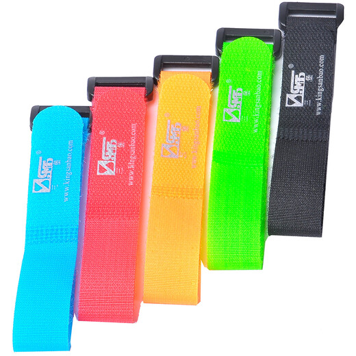 Sanbao Velcro, free-cut computer cable management cable ties and cable management, back-to-back adhesive cable storage fixed and organized winding belt, tie/bind/belt [reverse buckle] Velcro 20*250mm five-color package
