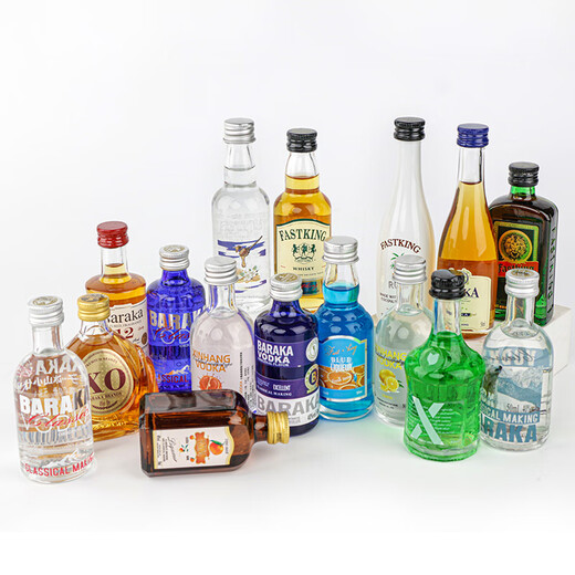 Fast.king Convenience Store Bartending Weinversion Weinset Stall Großhandel Volles Set Cocktails Brandy Vodka Whisky Gin + Ananasaft + Auxiliary Inhaltsstoffe