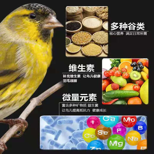 Chaoge bird grain bird grain oriole feed tiger-headed phoenix bird jade-eating bird hibiscus bird grain bird feed grosbeak grain-eating bird feed full price parrot grain 500g I bag
