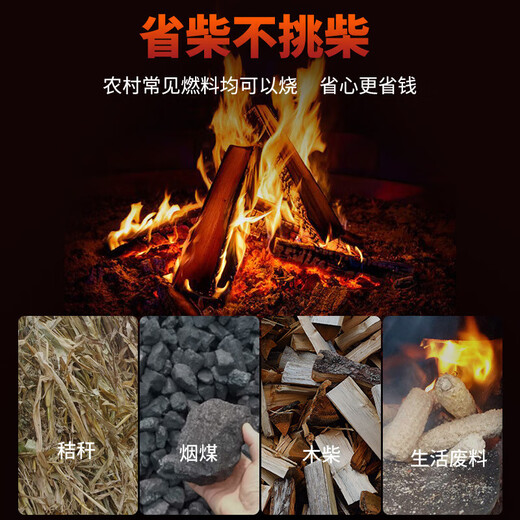 亚门子柴火集成灶一体灶家用新型农村烧柴燃气智能无烟集成柴火灶 900   燃气灶+柴火灶+储物柜（可放柴）