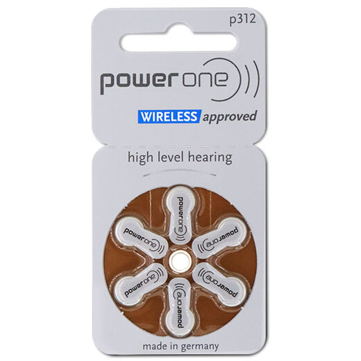 西万博助听器电池西门子专用锌空气P10P13P312P675峰力德国进口Powerone Powerone P312（5板30颗）