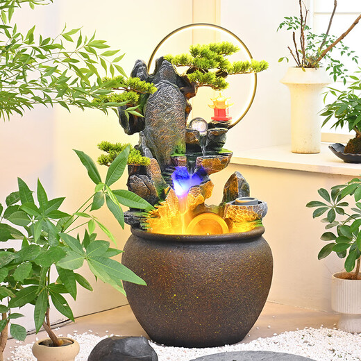 
Chenggong water ornaments circulating water fountain Fengshui wheel office courtyard balcony decoration landscape opening housewarming gift 6629