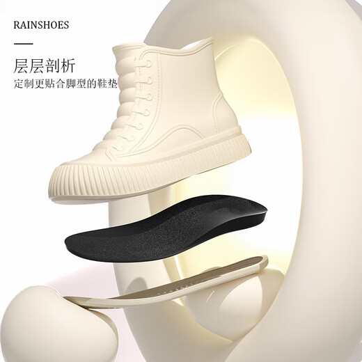 Fujian Rain boots for women short tube students fashionable waterproof shoes outdoor non-slip boots overshoes for women low top rubber shoes short rain boots fashionable rain boots [38 size standard size]