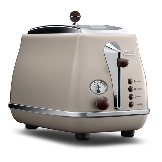 Delonghi Retro Series CTO2003/2103.AZ Toaster Toaster Toasted Sandwich Bread Toaster Home Light Food Machine Breakfast Machine Bread Toaster Cream White