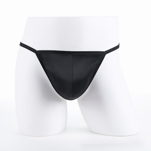 ROSELEX confidential delivery sexy men's thong sexy low-waisted one-piece U convex bag comfortable and transparent M purple