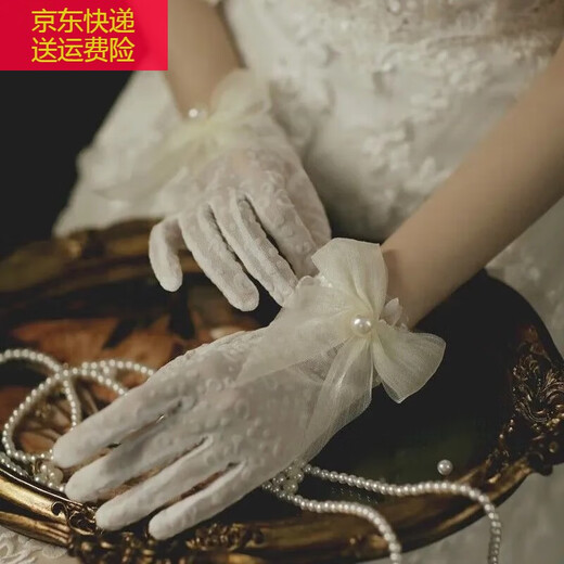 Bowgeyeon Bride style coréen blanc en dentelle fleur de fleur de garantie perle de perle élégante robe de mariée de style de style hepburn