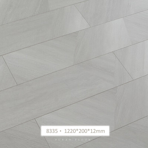
Zhuxiwei laminated wood flooring special shape geometric art parquet wood grain home retro gray clothing store floor 7373 1
