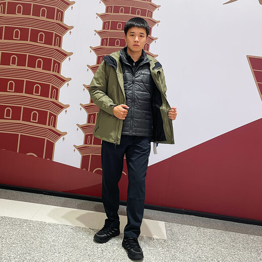 Columbia哥伦比亚冲锋衣男24秋冬户外保暖套棉内胆三合一夹克外套WE3892 WE3892-397 M