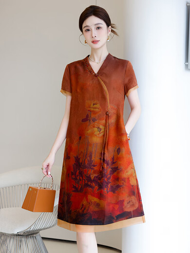 Kraallda (Kraallda) платье Сянгенша для женщин Новый китайский стиль Cheongsam Высококачественный бренд.