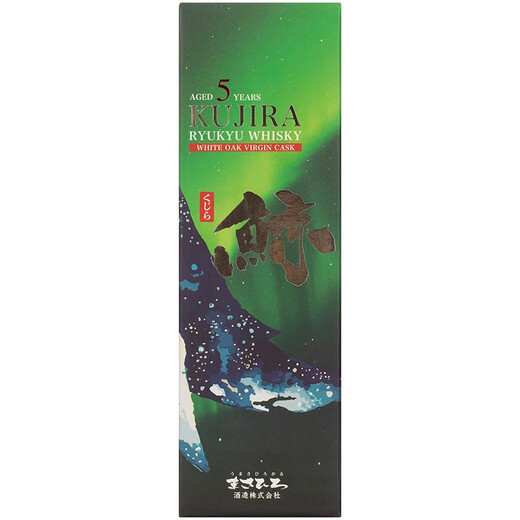 KUJIRA official licensed goods imported from Japan, Whale 5 Years Ryukyu Single Grain Whiskey and Wine, Dragon New Year’s goods, gift box 700ml