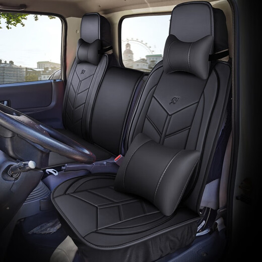 
China National Heavy Truck Ace Tengshi 777B 757B Four Seasons Seat Cushion Fully Surrounded Seat Pack Truck Special Seat Pack Full Leather Light Truck Truck Seat Pack Cushion Single Seat Black and Red Deluxe Edition