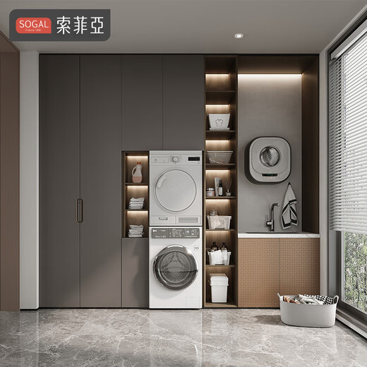 Sophia Wardrobe Bedroom Furniture Integrated Wardrobe Cabinets Swing Door Wardrobe Bedside Table Combination Cloakroom Whole House Customized Customized Gold