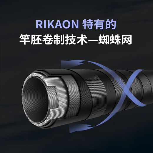 RIKAON Wild Dog BLUEVIOR Blue Viagra Rod Black Pit Sea Catman Fish Insect Rod Professional Long-Take Competition Fishing Rod 2.03m /BVC682ML Gun Handle 2 Sections