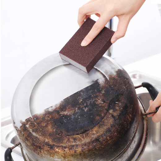 Miaoran 8-piece emery sponge magic wipe kitchen cleaning sponge to remove dirt and rust, pot brush artifact