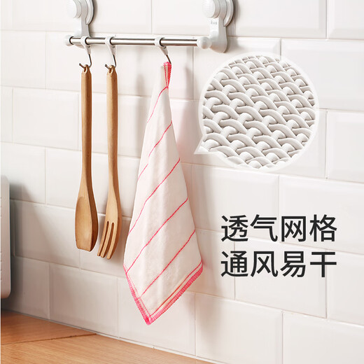 Meiya cotton soft rag 30*30cm*10 pieces kitchen dishcloth household dishwashing towel strong water absorption not easy to shed hair and decontamination