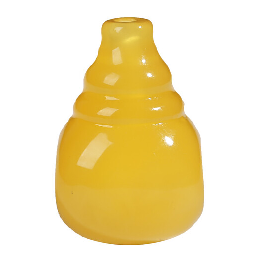 Shi Yuji beeswax three-way Buddha head accessories single bead with bead set cultural toy bracelet with bead accessories full set Vajra Star and Moon Bodhi full honey chicken oil yellow one-piece three-way Buddha head 12mm