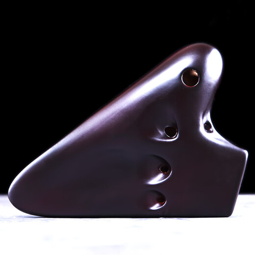 
Three-tube ac ocarina, 3-tube mid-tone C-module air sound performance level wide range pottery flute student adult musical instrument Three-tube AC [smoked] [alloy box containing aluminum] with smoked and burning flavor
