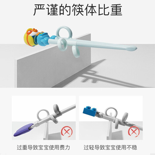 Pororo Bolele Children's Chopstick Training Chopsticks 3-6 years old Baolulu ABS Learning Chopsticks Auxiliary Artifact Stainless Steel Tableware ABS Children's Chopsticks-Bolele