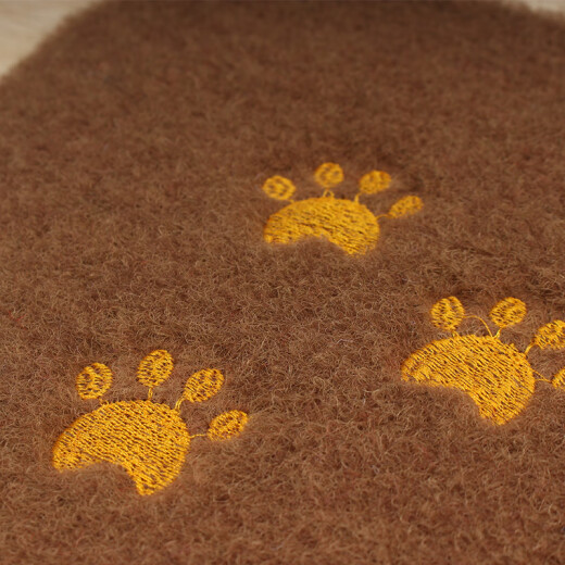 Xibaoli entry floor mat, entrance door mat, home entrance mat, dust-proof kitchen bathroom water-absorbent non-slip floor mat, brown kitten 40cm*60cm
