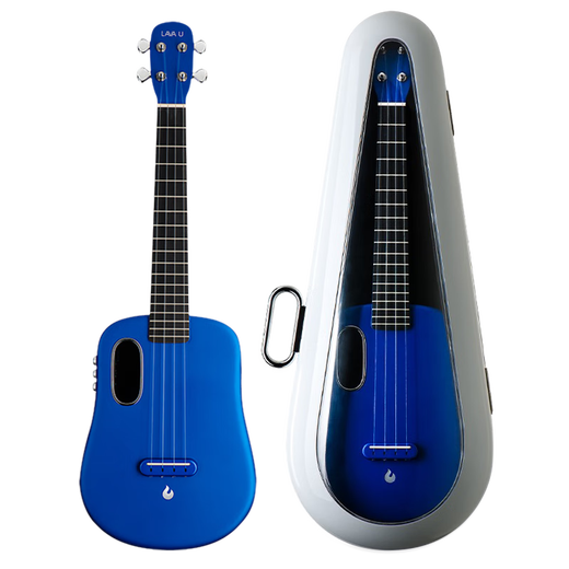 
Take a fire guitar LAVA U 2 Ukulele children's beginner portable electric box entry-level male and female small guitar 23-inch flash blue-space piano case FreeBoost