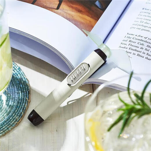 TOFFY Japan direct mail portable handheld fan hands-free USB rechargeable multi-speed air volume adjustment mini wireless fan with LED light FN11 (gray white)