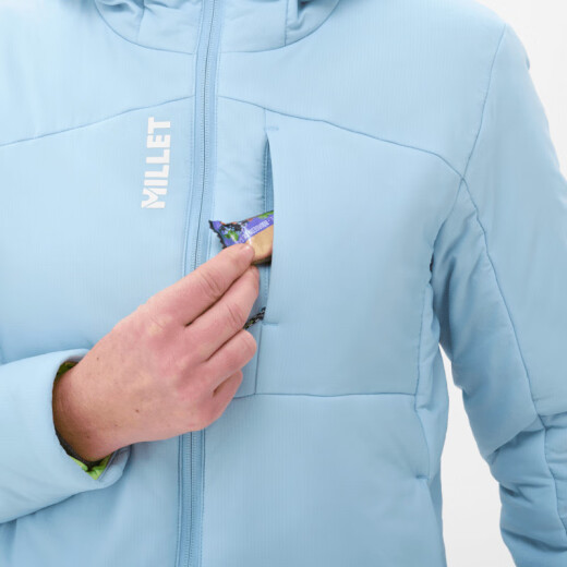 Millet de sports d'extérieur pour femmes en randonnée alpinisme imperméable au vent étanche clair coton chaud coton miv10234 n9926-ideberg bleu / bleu clair s