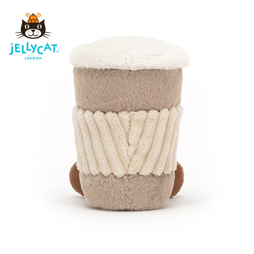 JellyCat Fun Coffee mit Tasse süßes Essen Plüsch Puppe Komfort Puppe Geburtstag Chinesisches Valentinstag Geschenk grau eine Größe